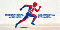 国际田径联合会Logo - 奔跑的人物抽象图形